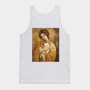 Woman and cats III Tank Top
